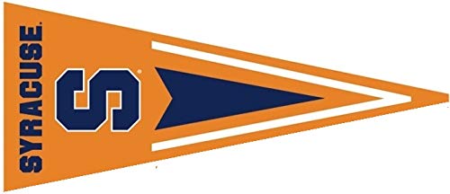 9 Inch Syracuse Orange Pennant Flag University SU Removable Wall Decal Sticker Art NCAA Home Room Decor 9 by 4 Inches