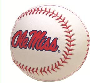 3 Inch Baseball University of Mississippi Ole Miss U of M Logo MS Removable Wall Sticker Art NCAA Home Room Decor 3 by 3 Inches