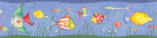 RoomMates RMK1178BCS Sea Creatures Peel and Stick Wallpaper Border