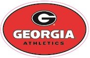 4 Inch University of Georgia Athletics Power G Logo Bulldogs UGA Removable Wall Decal Sticker Art NCAA Home Room Decor 4 by 2.5 Inches