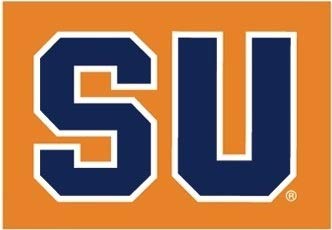 4 Inch SU Logo Syracuse University Orange Removable Wall Decal Sticker Art NCAA Home Room Decor 4 by 3 Inches