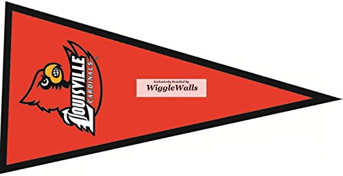 6 Inch Pennant University Louisville Cardinals UL UofL Removable Wall Decal Sticker Art NCAA Home Room Decor 6 by 3 Inches