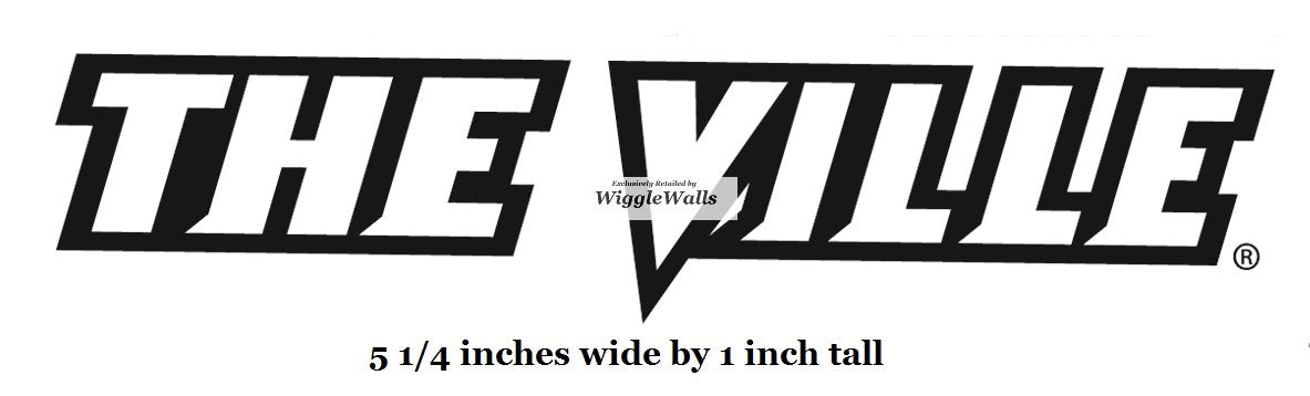 5 Inch The Ville University Louisville Cardinals UL UofL Removable Wall Decal Sticker Art NCAA Home Room Decor 5 by 1 Inches