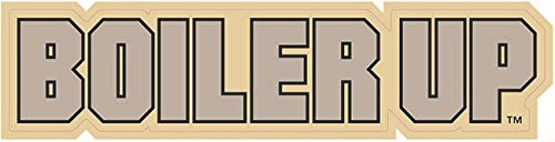 8 Inch Boiler Up Purdue University Boilermakers PU Logo Removable Wall Decal Sticker Art NCAA Home Room Decor 8 by 2 Inches