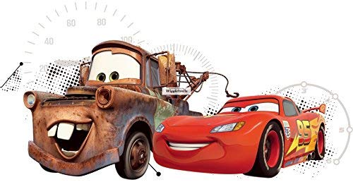 16 Inch Lightning McQueen Tow Mater Wall Decal Sticker 95 Disney Pixar Cars 3 Movie Removable Peel Self Stick Adhesive Vinyl Decorative Art Room Home Decor Kids Room Racing Decor 16 1/2 by 9 inches