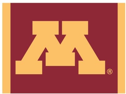 5 Inch UMn University of Minnesota Golden Gophers Logo Removable Wall Decal Sticker Art NCAA Home Room Decor 5 x 3 1/2 Inches
