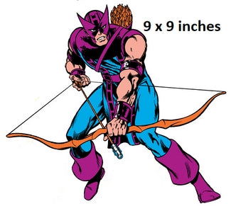 Classic Hawkeye Wall Decal Avengers Removable Sticker Art Marvel Comics Peel and Stick Home Room Decor 9 x 9 inches