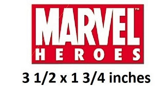 Marvel Heroes Logo Wall Decal Peel & Stick Art Decor Cling Marvel Comics Wallpaper Sticker Room Decoration 3.5 x 1.75 inch