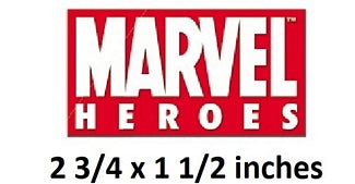 Marvel Heroes Logo Wall Decal Peel & Stick Art Decor Cling Marvel Comics Wallpaper Sticker Room Decoration 2.75 x 1.5 inch