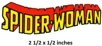 Spider-Woman Logo Wall Decal Peel & Stick Art Decor Cling Marvel Comics Wallpaper Sticker Room Decoration 2.5 x .5 inch