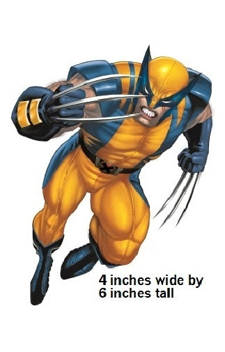 Classic Wolverine Wall Decal Peel & Stick X-men Art Decor Cling Marvel Comics Wallpaper Sticker Room Decoration 4 x 6 inch